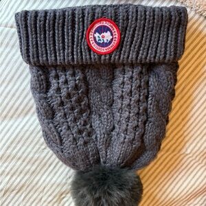Canada Goose Charcoal Knit Beanie